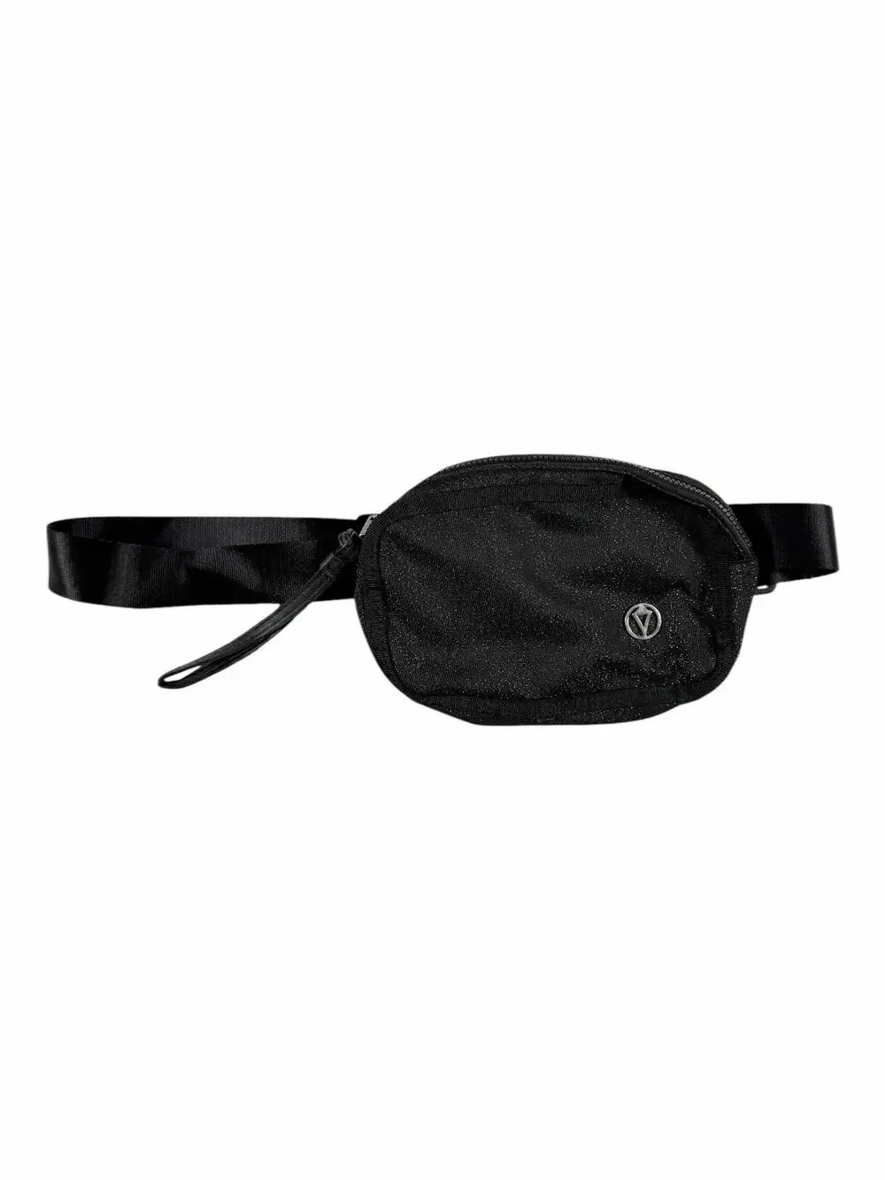 Ivivva by Lululemon Round Off Black Shimmer Crossbody Belt Bag Wristlet OS